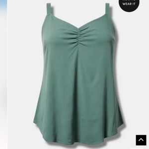 Torrid Sophie Forest Green Camisole Top